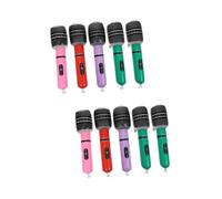 QUMIIRITY 10 Pezzi Microfono Di Simulazione Giocattoli Educativi Per Bambini Microfono Per Bambino Gonfiabile Giocattoli Gonfiabili Saltare Macchina Per Karaoke Giocattolo Giocattoli Per Pvc