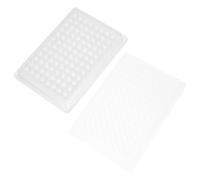 QUMIIRITY 10 Piastre per Colture Cellulari 96 Pozzetti Coperchio, Vassoi per Coltura Tessutale da Laboratorio in Plastica Resistente, Strumenti per Coltura di Tessuti e Applicazioni