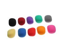 QUMIIRITY 10pezzi Coperchi Antivento Per Microfono Varie Colorazioni Copertura Spugnosa Resistente Per Microfoni Mano Per Ktv e Registrazioni Audio