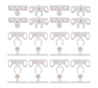 QUMIIRITY 12 Pezzi Chiusure a Sfera per Mobili Presa della Palla in Plastica, Fermo a Sfera per Porte Armadio, Catture a Tensione per Ante di Guardaroba, Protezione e Applicazione