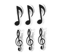 QUMIIRITY 12pezzi Clip Per Spartiti Clip Per Note Musicisti e Compositori Facili Usare e Resistente Al Vento e Compatte