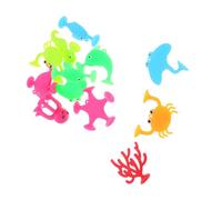 QUMIIRITY 18pezzi Giocattoli Per Ventose Per Bagnetto Dei Divertenti e Sicuri Per Sviluppare Creatività e Coordinazione