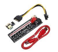 QUMIIRITY 1set Adattatori Gpu Riser Pcie Con Cavo Di Estensione Usb Per Mining e Potenziamento Della Capacità Di Alimentazione Colori Variabili