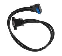 QUMIIRITY 1set Cavo Usb Doppio Femmina Con Montaggio Su Pannello Estensione Per Scheda Madre Desktop Adattatore Robusto e Sicuro Per Connessioni Stabili