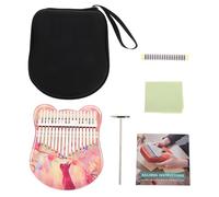QUMIIRITY 1set Kalimba Portatile Acrilico Trasparente Con Chiavi Strumento Musicale Per Principianti Include Borsa e Melodie Naturali Per Momenti Di Divertimento Familiare