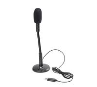 QUMIIRITY 1Set Microfono USB Condensatore Nero per Podcast e Registrazioni Studio Design Speciale per Qq Skype e Karaoke Riduzione Rumore e Facile Setup