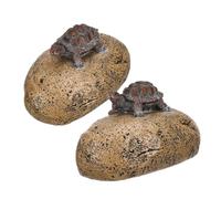 QUMIIRITY 2 Nascondigli Per Chiavi Da Esterno: A Forma Di Su Roccia Per Una Vita Organizzata - Scatola Portaoggetti Per Chiavi in finta Pietra Per Esterni, Interni E Giardino