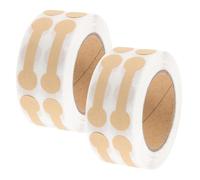 QUMIIRITY 2 Pezzi Adesivi Sigillanti in Carta Kraft Marrone, Etichette Autoadesive Antimanomissione per Imballaggio Fai da Te, Sigilli Adesivi per Confezioni Regalo e Gioielli, per Borse