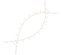 QUMIIRITY 2 Pezzi Stringa di Perline in Legno con Clip per Foto Porta Foto Multiplo da Parete per Carte di Auguri e Decorazioni Natale Espositore Sospeso Salvaspazio per Memo e Immagini