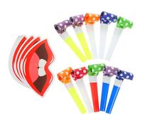 QUMIIRITY 20pezzi Soffiatori Festivi Colorati Per Feste Divertenti Noisemakers Per Compleanni Matrimoni e Celebrazioni Accessori Cartoon Per Atmosfera Di Festa