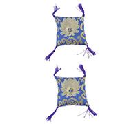QUMIIRITY 2pezzi Cuscino Protettivo Per Ciotola Canto Buddha Design Tradizionale Ricamato Compatte Colori Random Accessorio Per Meditazione e Decorazione Spirituale