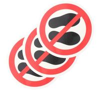 QUMIIRITY 3 Adesivi di Avvertenza Vietato Calpestare Autoadesivi Resistenti per Sicurezza Industriale, Etichette Segnale di Divieto per Aree Pericolose in Fabbriche e Officine