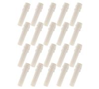 QUMIIRITY 30 Pezzi Maniche per Candele Antigoccia Bianche in Plastica Φ25x100mm, Base per Candelabro Resistente alla Deformazione, Protezione dal Calore per Uso Domestico, Ristoranti e