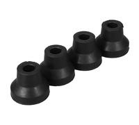 QUMIIRITY 4pezzi Gommini Antiscivolo per Stampelle di Ricambio in Gomma per Bastoni da Passeggio Accessori per Impieghi Gravosi Fondo per Stampelle Nero