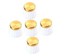 QUMIIRITY 5 Pezzi Manopole Controllo per Potenziometro Chitarra Accessori per Strumenti Musicali Knobs per Volume e Design Elegante e Resistente per Elettriche e Bassi