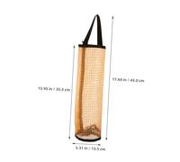 QUMIIRITY 5 Sacchetti Rete Nylon Gialli con Leggeri e Capienti per Palline Tennis Baseball e Pickleball Sacchetti Oggetti Sportivi Appendere