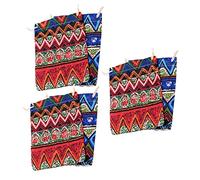 QUMIIRITY 6pezzi Borsa Protettiva Per Ocarina Buchi Con Corda Sacchetto Stile Vintage Per Strumenti Musicali Per Conservare e Proteggere Ocarine e Piccoli Oggetti