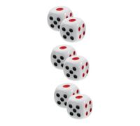 QUMIIRITY 6pezzi Large Resin Dice with Rounded Corners Fun Party Game Dices for Board Games and Family Gatherings