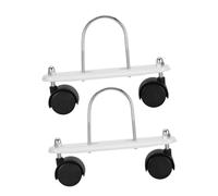 QUMIIRITY Base Girevole con Ruote per Riscaldatore a Olio, Supporto Staffa a U Antiscivolo per Stufa Elettrica, Coppia di Ruote Girevoli per Facile Mobilità e Stabilità in Ambienti