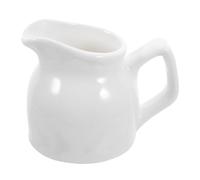 QUMIIRITY Brocca in Ceramica Bianca con Manico 100ml per Salsa e Latte, Tazza da Caffè Professionale per Ristoranti e Hotel, Contenitore per Condimenti Caldo e Facile da Pulire