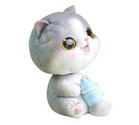 QUMIIRITY Cat Figurines Resin Adorable Desktop Decoration for Kids Rooms and Festivals Chic Small Cat Ornament for Home and Party Use