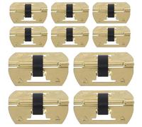 QUMIIRITY Cerniere a Molla Decorative Mini per Scatole di Legno, Set da 10 Pezzi Fori Preforati, Piccole Cerniere per Portagioie e Cofanetti, Apertura Automatica per Scatole Regalo