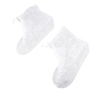 QUMIIRITY Copriscarpe Antipioggia in PVC Impermeabili e Resistenti Protezione Scarpe con Suola Antiscivolo e Zip Copriscarpe Unisex