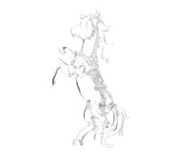 QUMIIRITY Crystal Horse Figurine Year Of The Horse Feng Shui Standing Sculpture For Office Desk Decor Elegant Crystal Animal Figurines Home Living Room Display