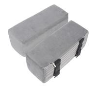 QUMIIRITY Cuscino per Bracciolo Sedia da Ufficio e Gaming 10 Cm Alto in Schiuma ad Alta Elasticità Grigio Scuro, Coppia di Gomitiere Morbide e Sostituibili per Supporto Ergonomico e Comfort