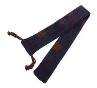 QUMIIRITY Custodia per Flauto di Bambù F Tono Blu, Borsa Portaoggetti in Cotone e Lino Spesso, Protezione Antigraffio per Strumenti a Fiato, Compatibile e Pratica per Musicisti