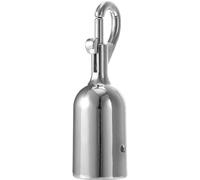 QUMIIRITY Gancio Metallico Doppio per Fune Barriera Controllo Code Resistente e Riutilizzabile per Eventi Accoglienza Isolamento e Controllo Folla Colore Argento Elegante Uso Multiplo in