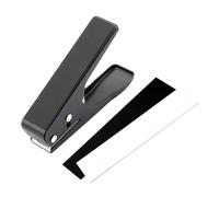 QUMIIRITY kit per basso fai da te punzone per plettro per chitarra Creatore attrezzo perforatrice per plettro per chitarra Regali per i chitarristi Metallo Black