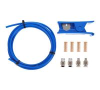 QUMIIRITY Kit Stampante 3d Tagliatubi in Ptfe da 2 Metri, Raccordi Pneumatici M6 e M10 Antiruggine, Tubo Flessibile Blu per Stampa Precisa e Accessori per Manutenzione Industriale
