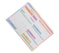 QUMIIRITY Libro Mastro Finanziario B5 Non Datato Pagine Giornaliere e Settimanali, Registro Contabile Portatile per Budget Familiare e Gestione Spese, Raccoglitore per Risparmio