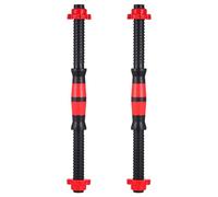 QUMIIRITY Manubri da 40 Cm con Barra Maniglia Zigrinata, Set da 2 Barre per Bilanciere con 4 Dadi Spinlock, Accessori per Allenamento Forza e Palestra Uomo Donna Colore Colore Casuale