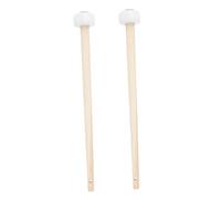QUMIIRITY Mazza da Gong Cinese in Legno Testa in Gomma, Coppia di Martelli Piccoli Leggeri per Percussioni, Accessori per Strumenti Musicali Adatti a Eventi e Celebrazioni