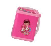 QUMIIRITY Mini Lavatrice Giocattolo per Elettrodomestico Simulato Rosa senza Batteria Giocattolo per Ragazze e Ragazzi Educativo per Imitare Lavaggio e Centrifuga