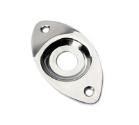 QUMIIRITY Piastra Jack Per Chitarra in Metallo Con Presa Jack Di Ingresso e Uscita Standard Dentata Con Viti Per Chitarra Elettrica e Basso