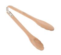 QUMIIRITY Pinza da Cucina in Legno Naturale, Pinzetta Versatile per Servire Pane, Bistecca e Barbecue, Utensile Leggero per Cottura al Forno e Presentazioni Culinarie