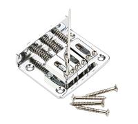 QUMIIRITY Ponte Per Chitarra Elettrica in Acciaio Inox Kit Completo Piastra in Sostituzione Per Parti Di Ponte Della Chitarra Resistente e Facile Da Usare