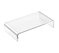 QUMIIRITY Rialzo per Monitor Acrilico Trasparente Stand Ergonomico per Computer e Laptop Base per e Casa
