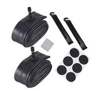 QUMIIRITY Riparazione Bici con Camere Leve e Kit Toppe Ricambio per Mountain Bike Sostituzione Veloce Ciclisti