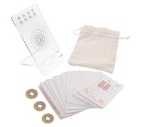 QUMIIRITY Set Carte Oracolo i Ching 64 Esagrammi per Divinazione e Apprendimento, Carte Oracolo Cinesi Antiche Supporto, per Principianti, Collezione e Regali Meditazione