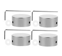 QUMIIRITY Set Di 4 Copri-pedali Per Effetti Per Chitarra in Metallo Per Pedale E Tocco Decorativo