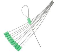 QUMIIRITY Sigillo Per Cavi Autobloccante in Acciaio Guarnizione Antimanomissione, Fascette Stringicavo Regolabili in Abs e Ghisa, Set Da 10 Pezzi Per Sicurezza Spedizioni Trasporti e Logistica