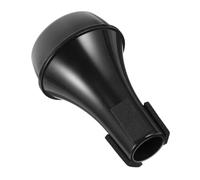 QUMIIRITY Sordina per Tromba Dritta in Abs Nera, Silenziatore per Pratica Musicale, Accessorio Compatto Leggero per Trombettisti e Strumenti a Ottoni