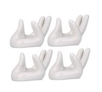 QUMIIRITY Supporto Per Ocarina in Ceramica a Forma Di Mano 4 Pezzi Porta Ocarina Per Strumenti Musicali Adatto Per Ocarine a 6 e 12 Fori Base Resistente e Stabile Per Esposizione