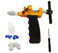 QUMIIRITY Tagliapiastrelle Manuale Multifunzionale Impugnatura Antiscivolo Utensile e Piastrelle Kit Tagliavetro e Portatile Strumento per da Te 1 Set