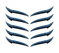 Qumiuu Adesivi per Eyeliner - Striscia Adesiva per Ombretti,Strisce Adesive Eyeliner Effetto Prolungato 10 Pezzi Per Ragazze Serata Danza Viaggio Mamme Palcoscenico