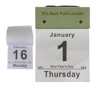 Qumiuu Calendario da Parete 2026 - Pianificatore Di Attività Strappabile - Calendario Da Parete 2026 Con Pagine Per 365 Giorni,Per Camera Da Letto Stanza Di Studio Soggiorno Dormitorio Studenti